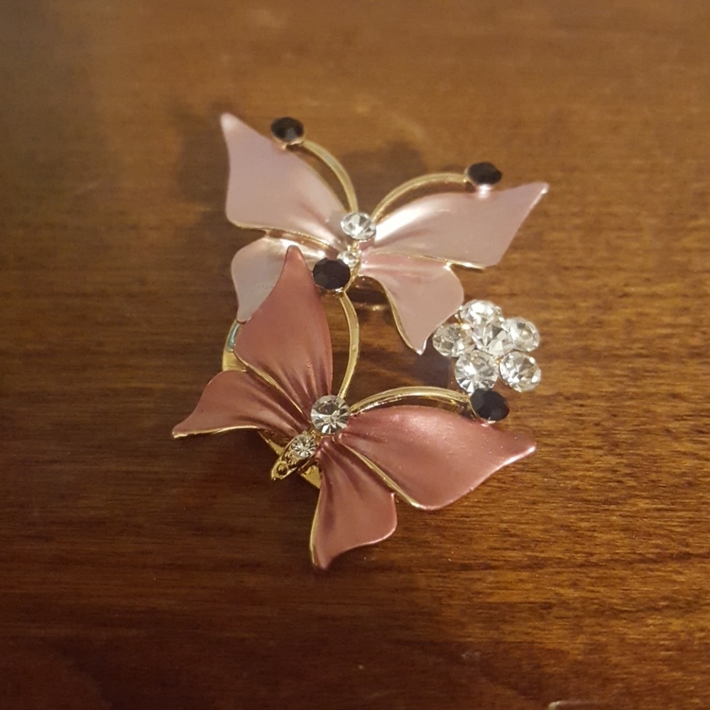 Pink Butterfly Pendant